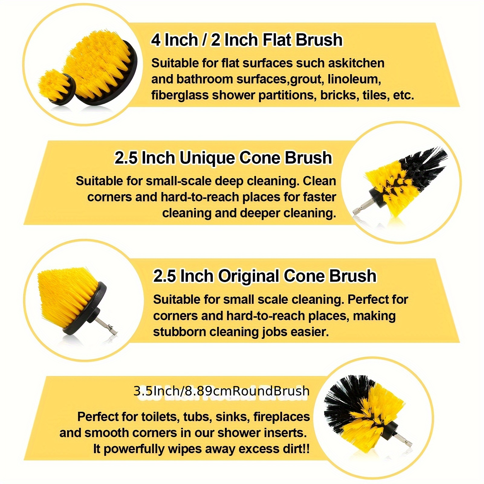 5 INCH FLAT DRILL BRUSH