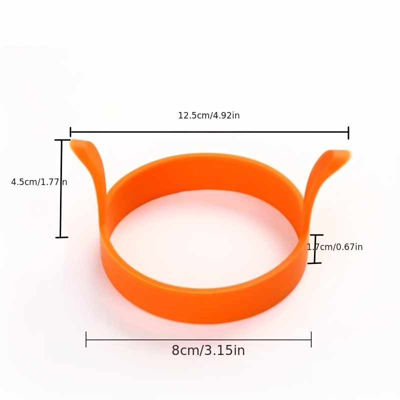 1pc Silicone Egg Ring, Minimalist Plain Egg Ring For Kitchen