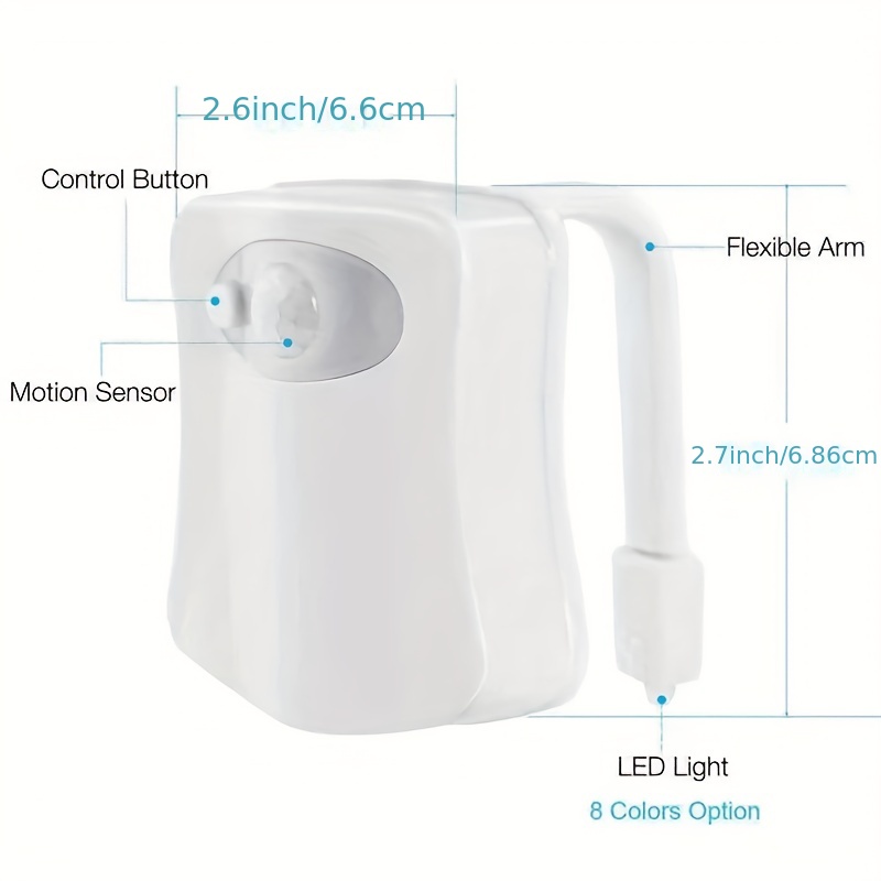 Toilet Induction Night Light LED Sensor Motion Activated