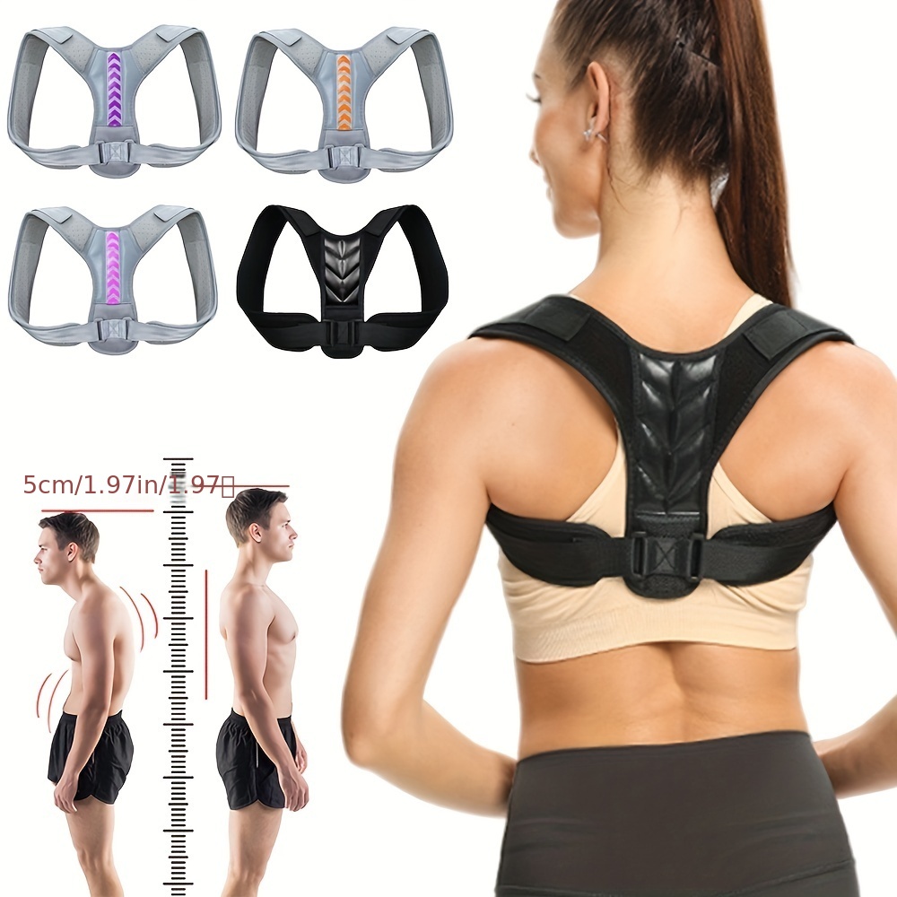 Posture Corrector Men Women Adjustable Strap Back Brace - Temu