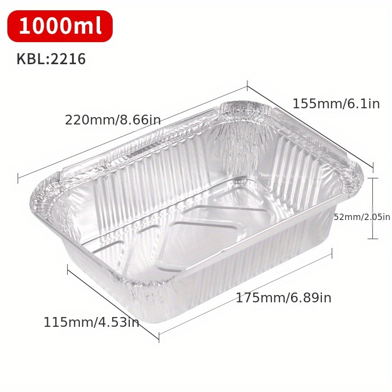 Aluminum Barbecue Plate, Disposable Barbecue Box, Non-stick Waterproof  Paper, Lined Aluminum Foil Tin Box, Drip Tray, Take Out Food Container,  Rectangular, Lengthening, Bbq Tray, For Kitchen Diy Supplies - Temu United  Arab