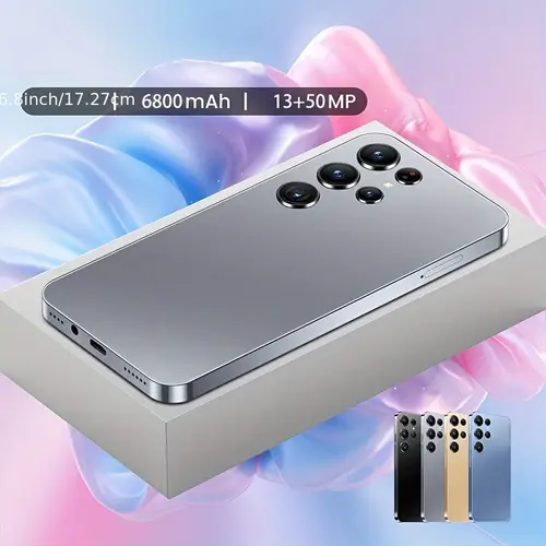 2025 25 ultra smartphone 12gb 512gb unlock 6 8 inch display super hd camera dual standby gps built with earphones case screen protector type c data cable suitable for gifts