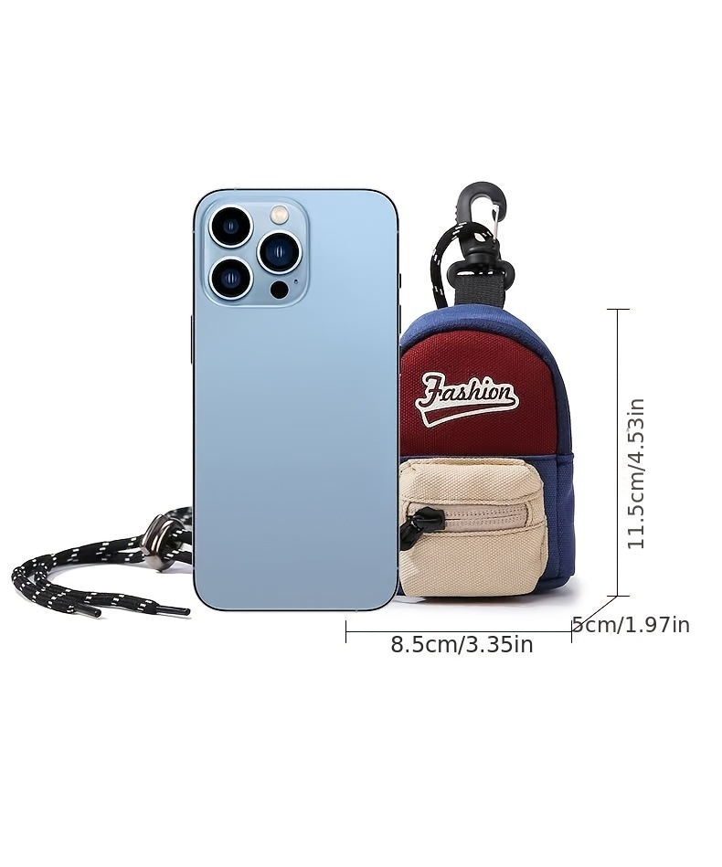 Bolsa de cruzada mini Oxford de moda, de patrón geométrico, ligera y plegable, correa ajustable, bolsillo con cremallera, estilo deportivo, sin forro, diseño de splicing, para auriculares y cambio, cuidado de lavado a mano