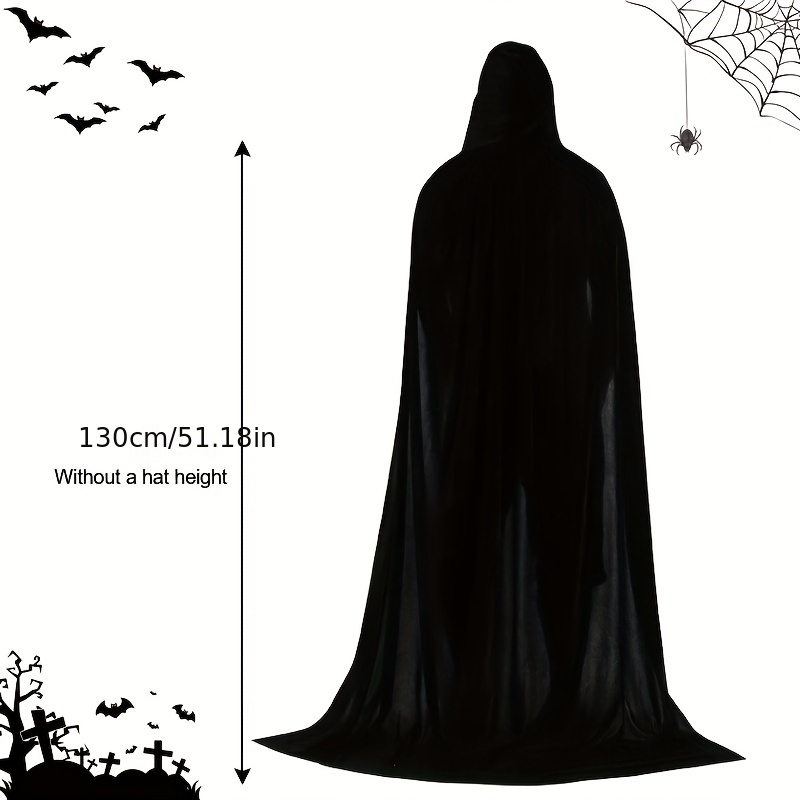 1pc Mantello Mantello Halloween Mantello Cappuccio Unisex In