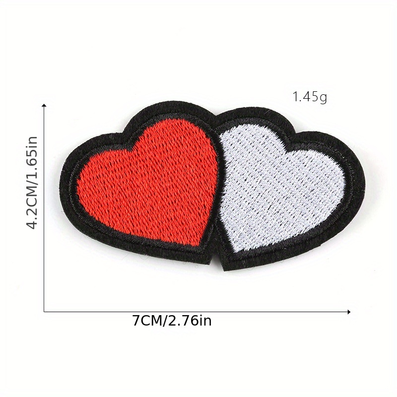 7*6.8CM (2.76*2.68IN) PATCHES for Clothes Heart Heart Patches