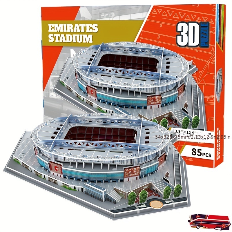3D Football Field Stadium Architecture Assembled Model,Paper Puzzle,Gift  For Football Fans,Perfect Gift For Kids