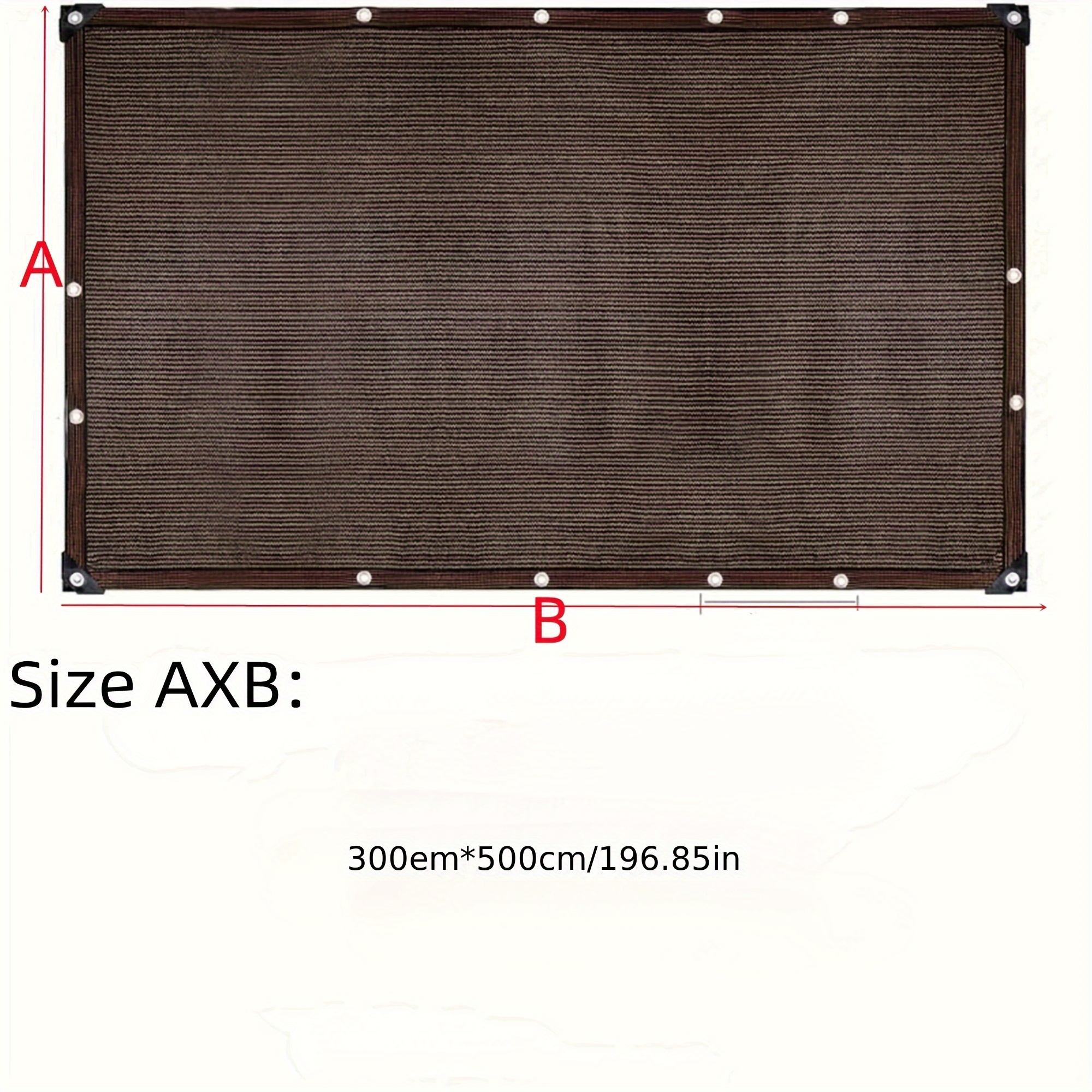 TEMU Telo ombreggiante ad di ombreggiatura con occhielli, parasole blocca UV per serre, balconi, giardini, fiori e piante, tendone parasole da