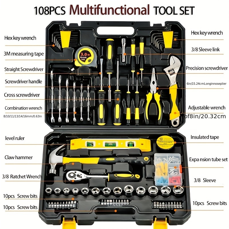 

Ensemble d'outils cadeau pour la maison, combinaison d'outils à main pour la réparation de voitures