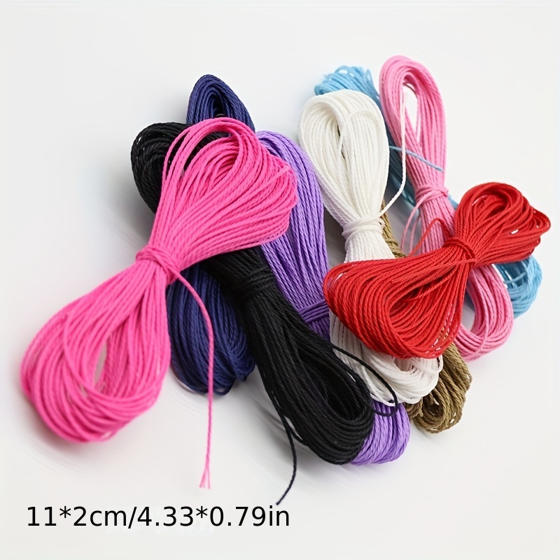 10 Yards Wax Thread Braided Rope For Necklace Bracelet - Temu