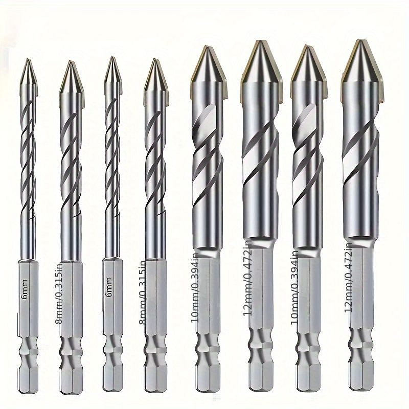 TEMU Steel Bits Set For Tiles, , , Wood, And Metal - Compatible Drills