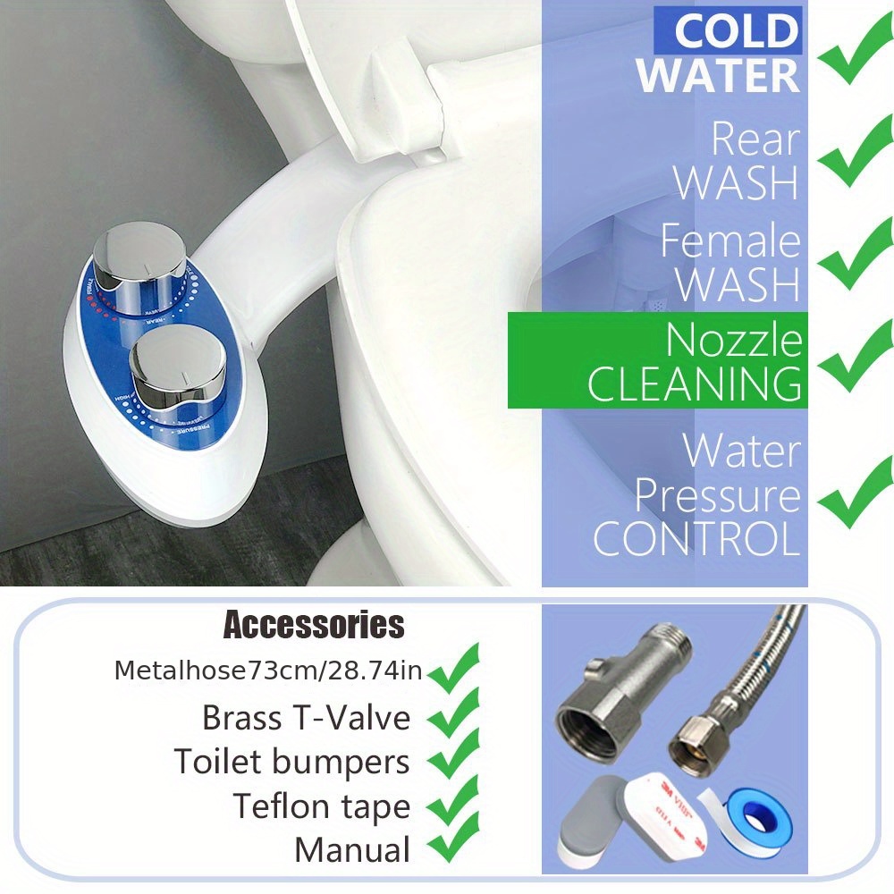 Hicheon Bidet Wc Non Elettrico Doppio Ugello Controllo - Temu Switzerland