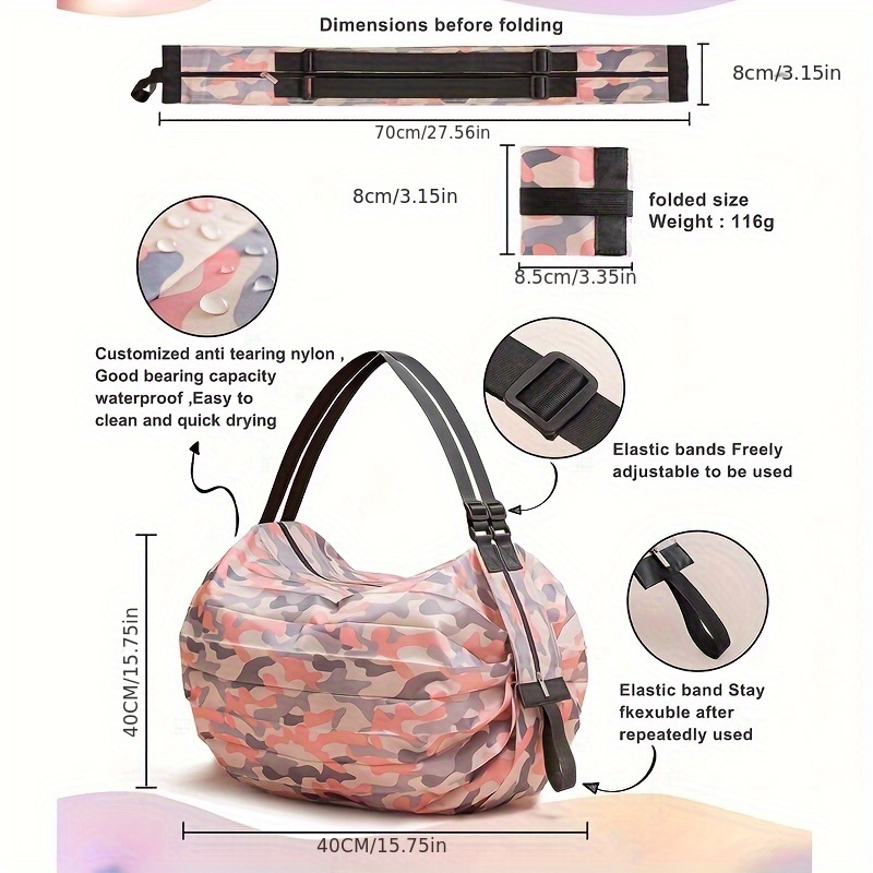 Buy Portable Foldable Shopping Bag Large Capacity Multipurpose