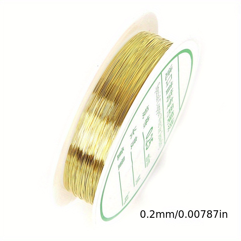 1roll/about 25m 0.02cm Diy Metal Wire, Suitable For Jewelry Making