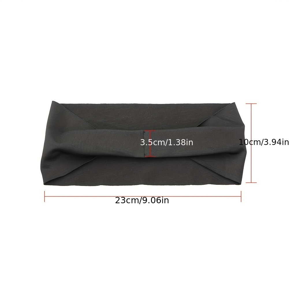Breathable Elastic Headband Sweat Absorption for Women & Men