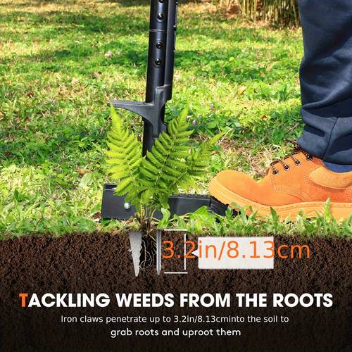 puller tool 42 stand up 4 claw gardening hand weeding tool garden weeder with d handle root weeder tool with design