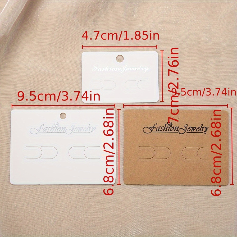 Custom Hair Tie Display Cards - Jewelry Packaging Tags For Small Business (50 Pack)