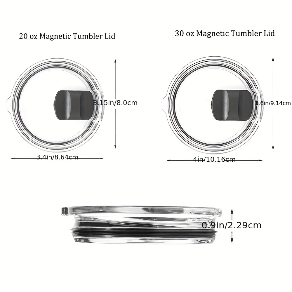 Magnetic Tumbler Lids For 20pz / Tumblers Spill Proof - Temu