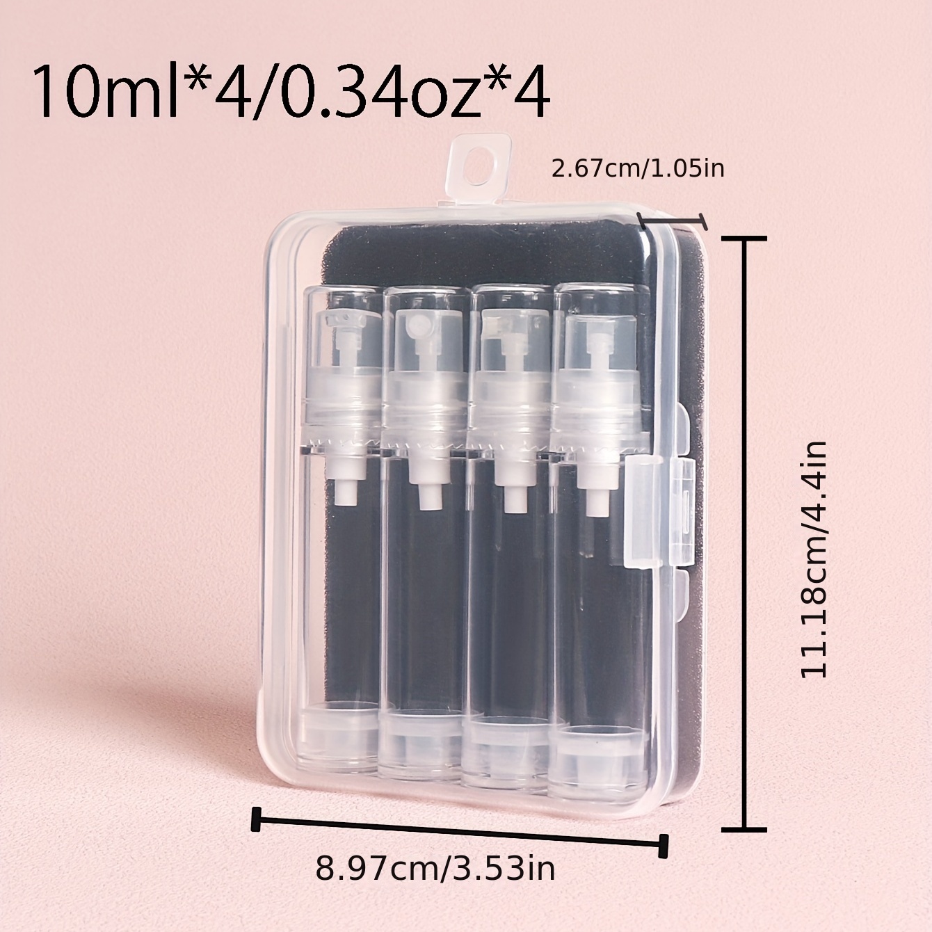 Clear Airless Pump Lotion Spray Bottle Vacuum Seal Travel Temu