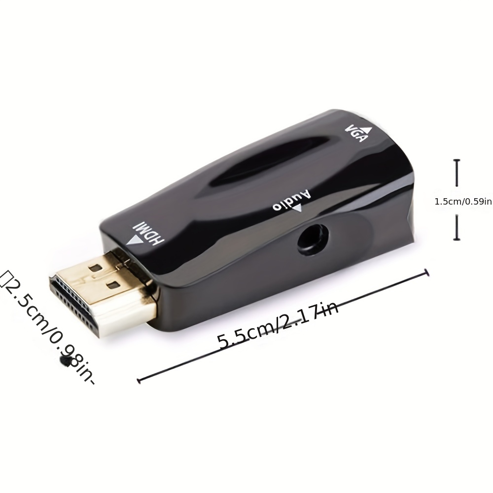  HDMI a VGA 1080P HDMI macho a VGA hembra Adaptador de