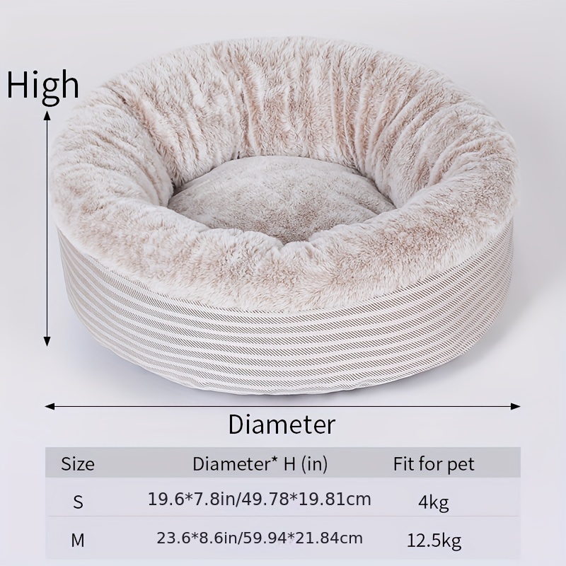 Popular Rabbit Fur Plush Semi-enclosed Cat Bed