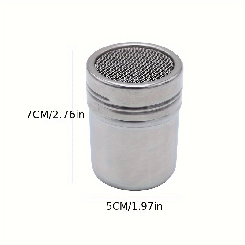 1pc Salt Pepper Sugar Shaker Dredge Dispenser Bottle Can Stainless