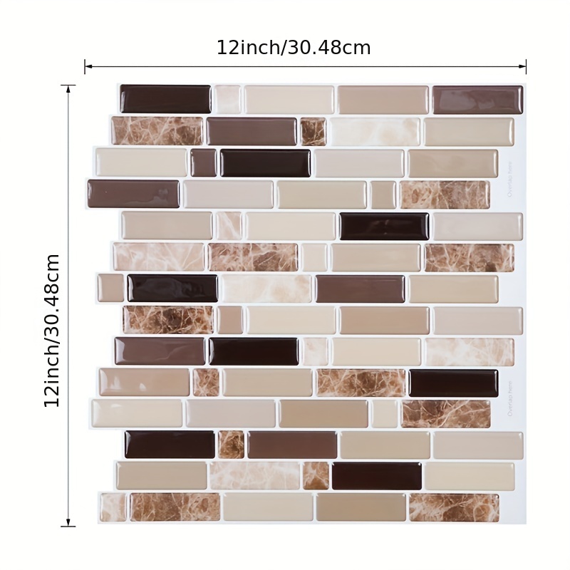 3d Peel And Stick Self Adhesive Kitchen Backsplash Stick On - Temu