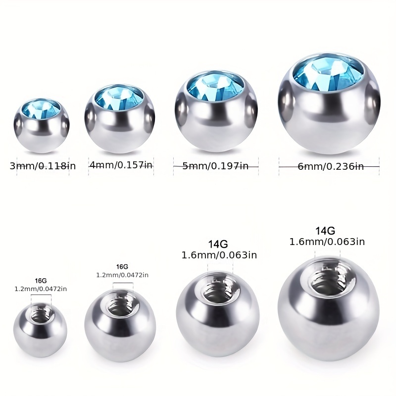 Belly ring clearance replacement balls