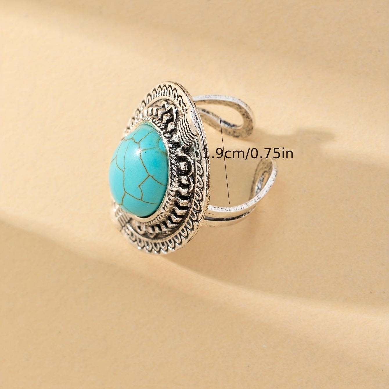 Mens silver and hot sale turquoise rings