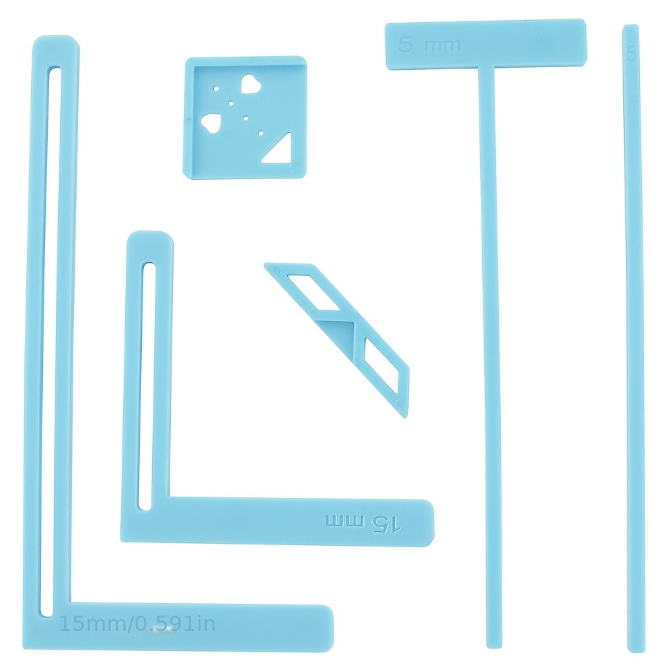 

6pcs Kit de reliure en PVC, ensemble d'outils de scrapbooking facile à bricoler, gabarit complet et guide de coupe pour journaux, magazines, manuels