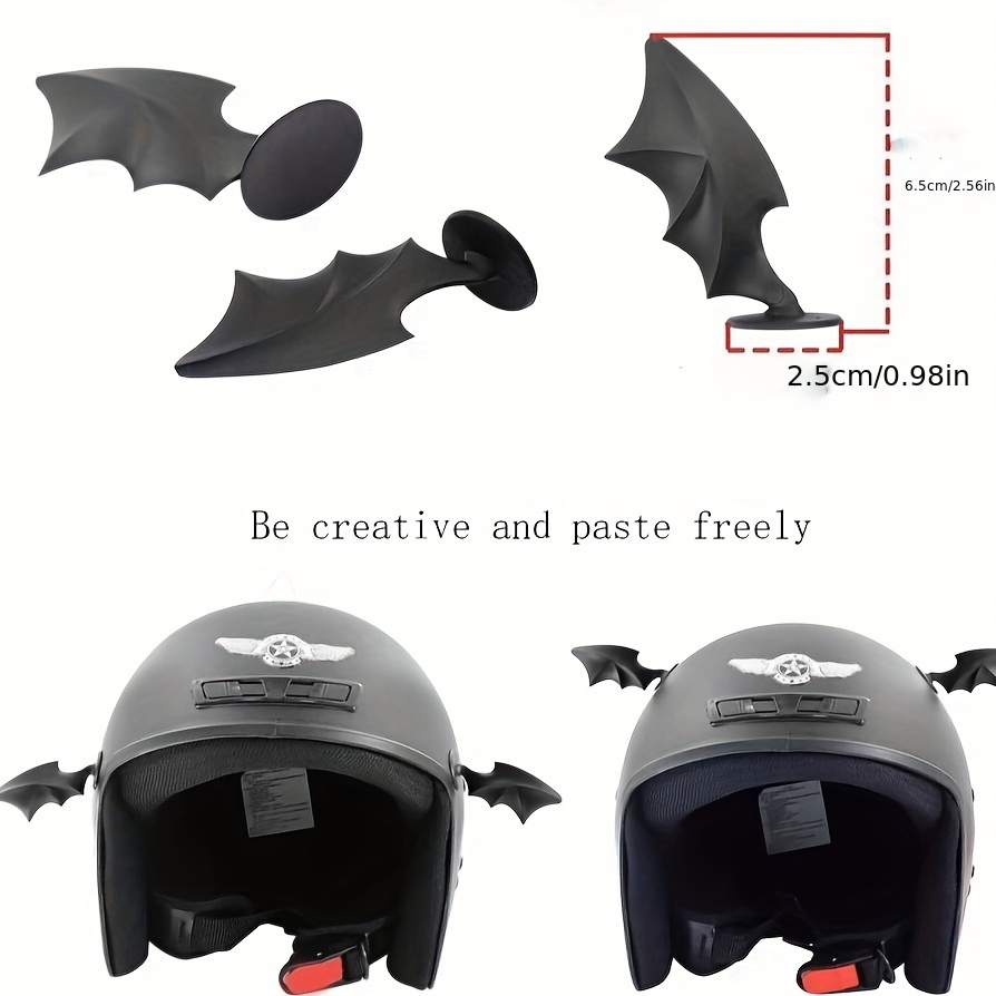 Creative Decorations Small Wings Helmet Decoration Demon Wings Motorcycle  Electric Vehicle Decoration Accessories Bat Wings - Temu