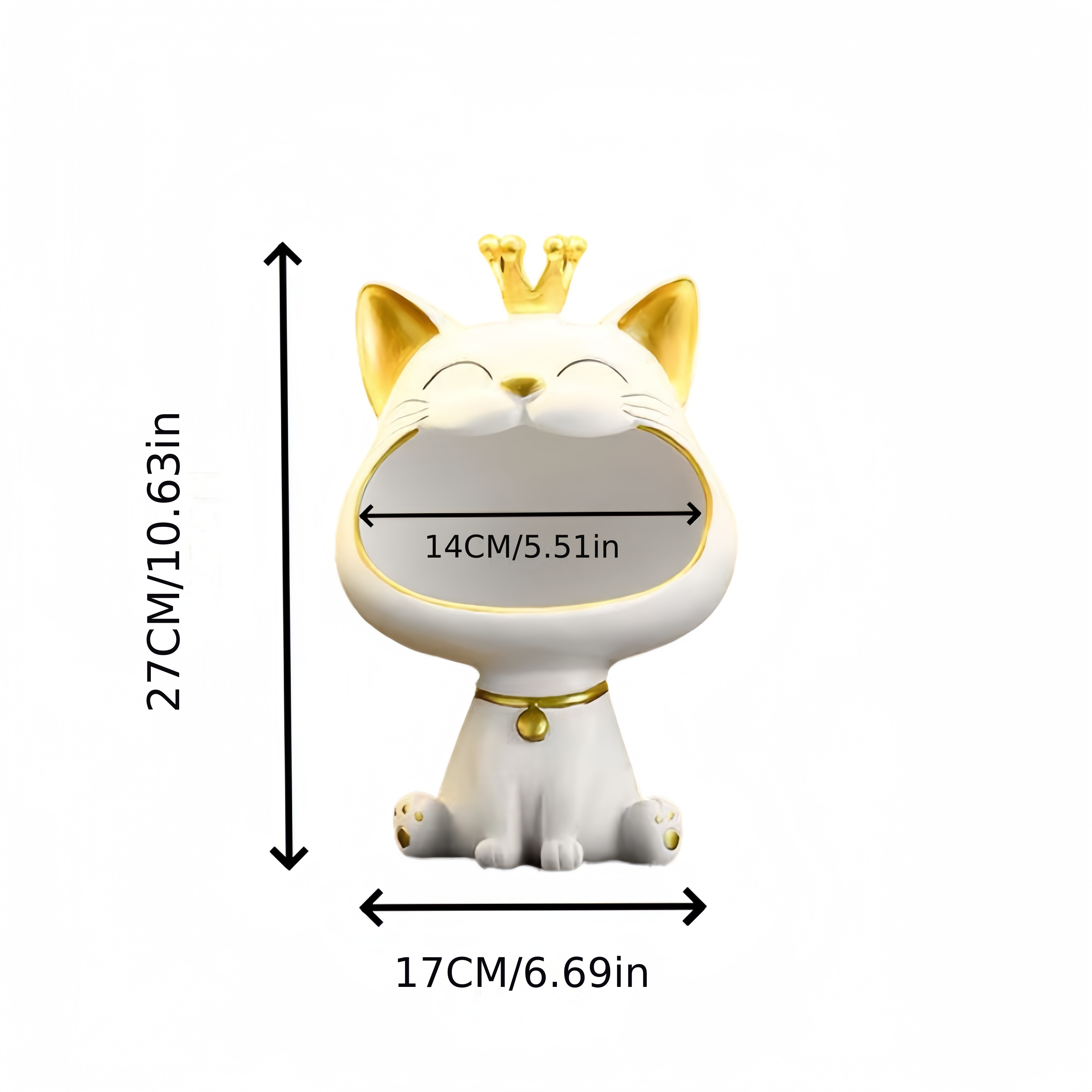 Image of 1pc Spring And Treasure Cat, Porch Key Storage Decoration, Living Room, Bedroom, Tv Shoe Cabinet Storage Decoration, , Easter, Mother's Day Decorations, Housewarming Gifts.