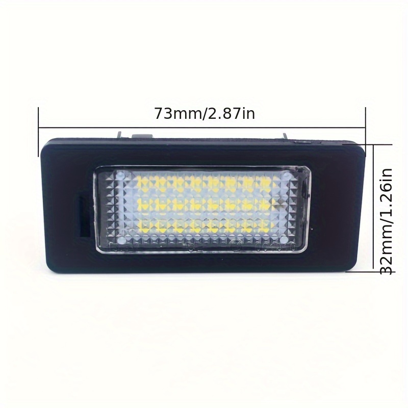 2pcs Car License Plate LED Light White Light Without Battery Compatible For  BMW For Model E81 E82 E90 E91 E92 E93 E60 E61 E39 X1/E84 X5/E70 X6/E71