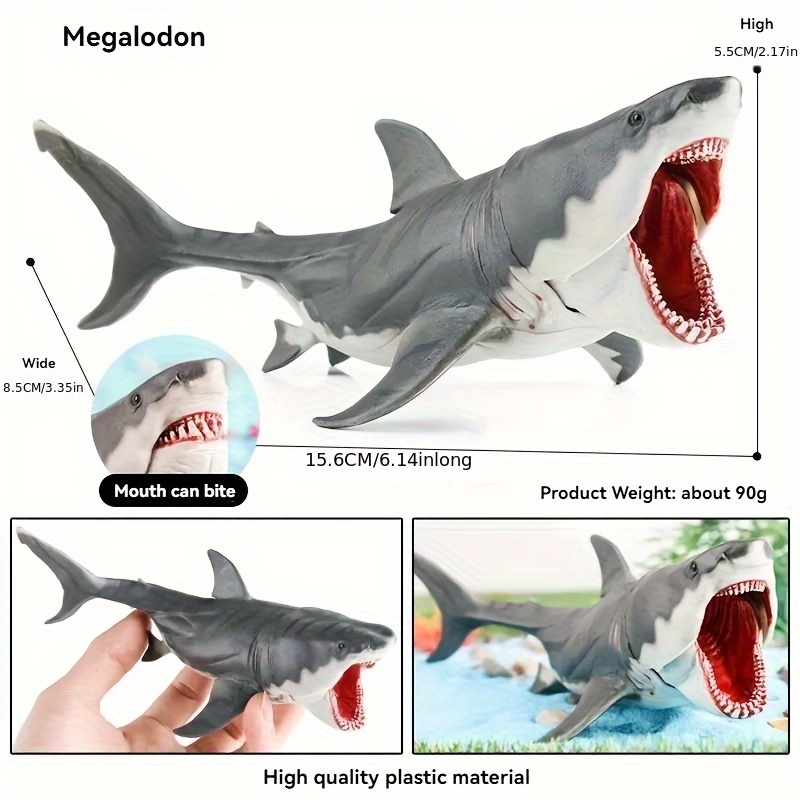A Prehistoric Deep-sea Sawtooth Shark Model Made Of Pvc, Designed For Children As An Educational Interactive Toy, Perfect As A Birthday Gift For Boys And Girls