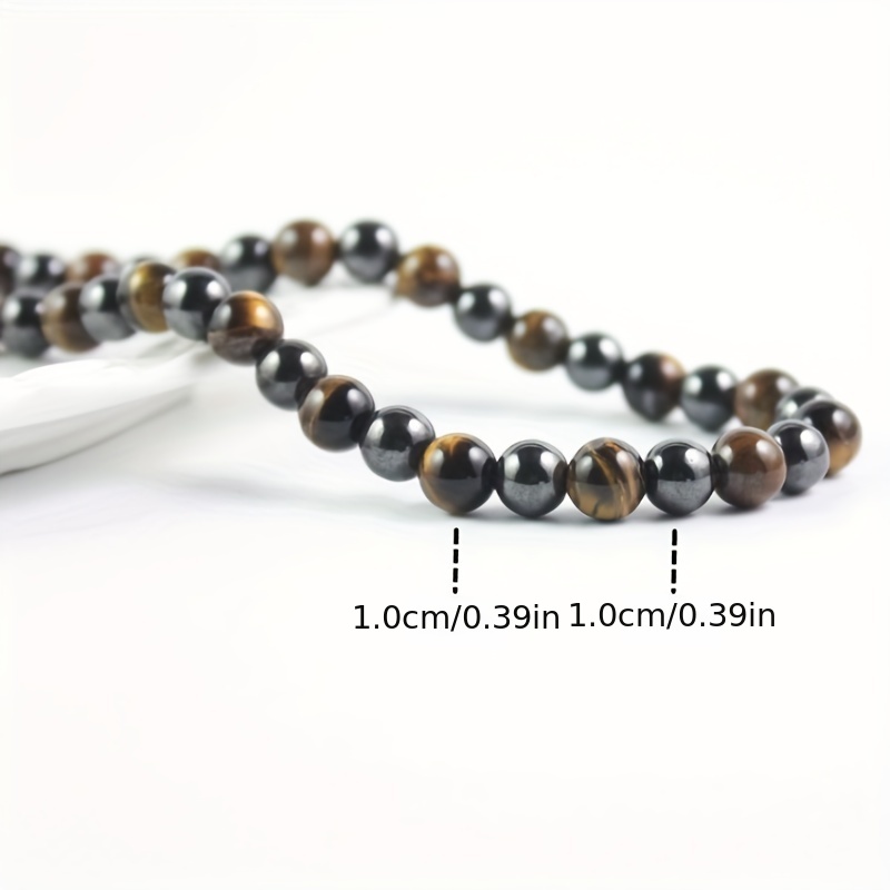 Magnetic Therapy Necklace Hematite Necklace Black Obsidian