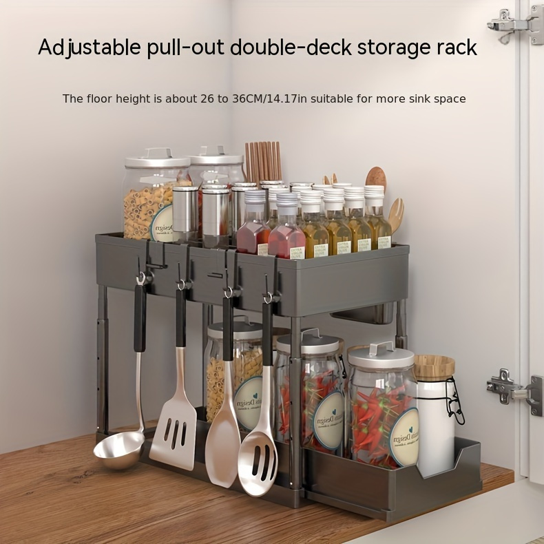 Multifunctional Double Deck Storage and Organization Kitchen Drain