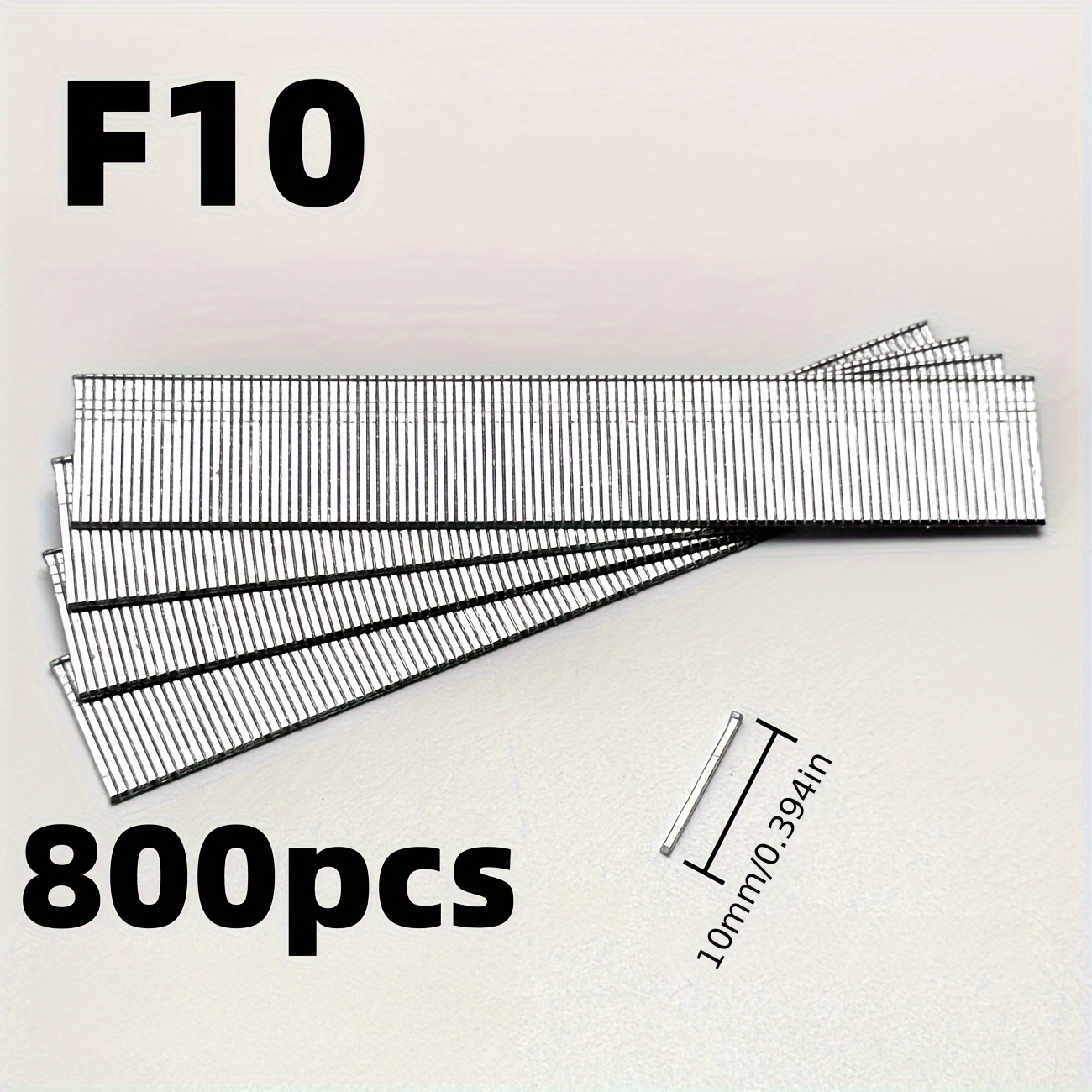 TEMU 800pz, Chiodi in Metallo F, Adatti per Pistole ad Aria/Elettriche - F10, F15, F20, F25, F30, Adatti per Decorazioni Domestiche e Lavorazione del