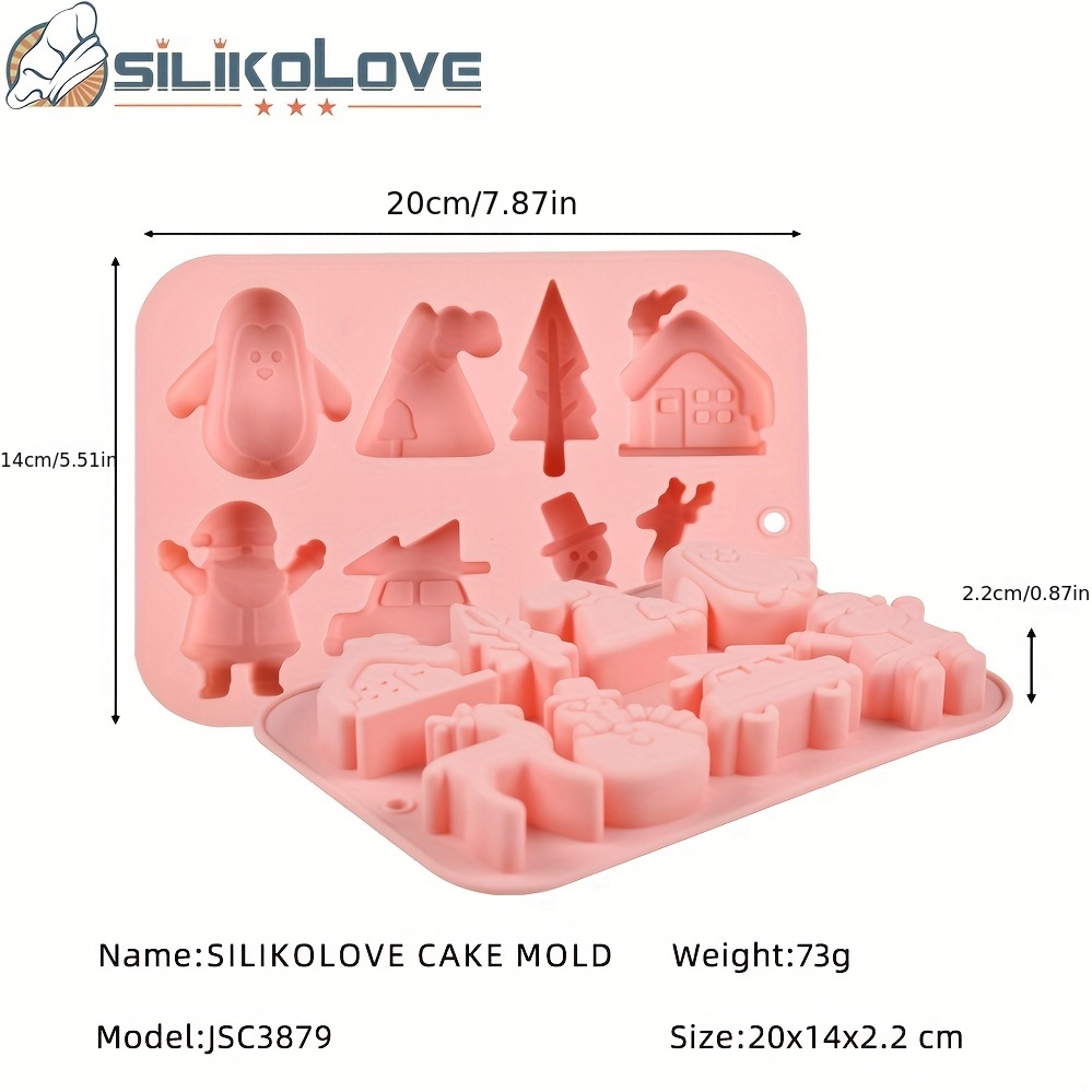 Christmas Cake Molds 3d Silicone Mold Pudding Mold - Temu