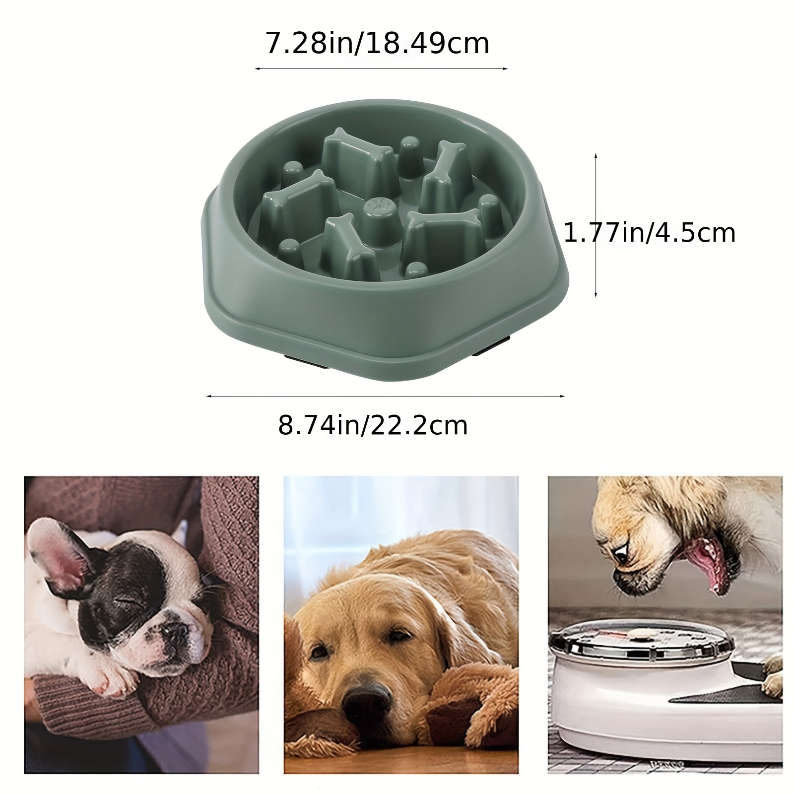 Slow Feeder Dog Bowl Anti choking Dog Puzzle Food Bowl Water - Temu