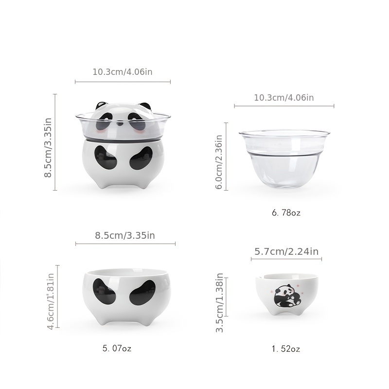 1 Set Panda, Portable Travel Tea Set, Outdoor Travel Single Tea Maker,  Simple Tea Infuser, Camping Instant Guest Cup, Carry-on Cup, Business Trip  Trav