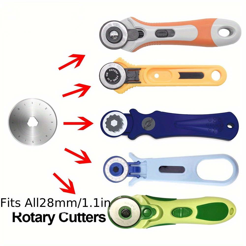  45mm Rotary Cutter Blades 15 Pack: Sharp and Durable  Replacement Blades for Quilting, Sewing, Scrapbooking, and Arts Crafts,  Rotary Cutting Wheel Blades Fit Olfa, Fiskars, Martelli, Quilting Supplies  : Arts, Crafts
