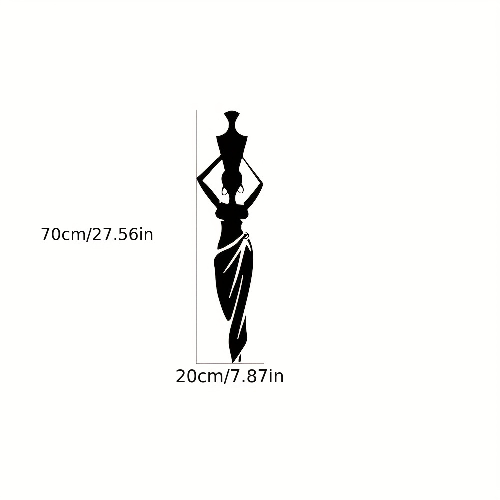 UILMNIY 43inch height Two Pieces African Tribal Women Wall Decal Home  Decoration Vinyl Beautiful Afro Woman Ethnic Style Girl Wall Bedroom  Sticker