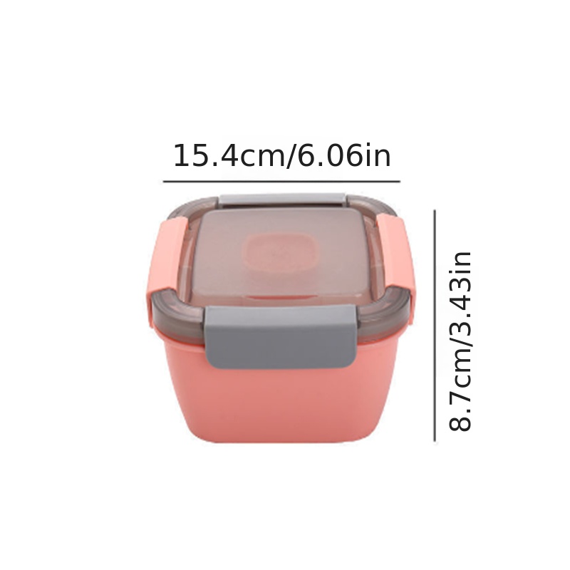 Bentgo Salad - Stackable Lunch Container with Large 54-oz Salad Bowl,  4-Compartment Bento-Style Tray for Toppings, 3-oz Sauce Container for  Dressings