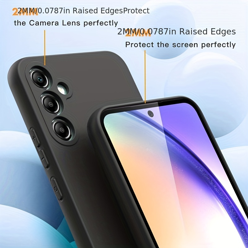 Phone Case Galaxy A34 Case Silicone Plain Protect - Temu