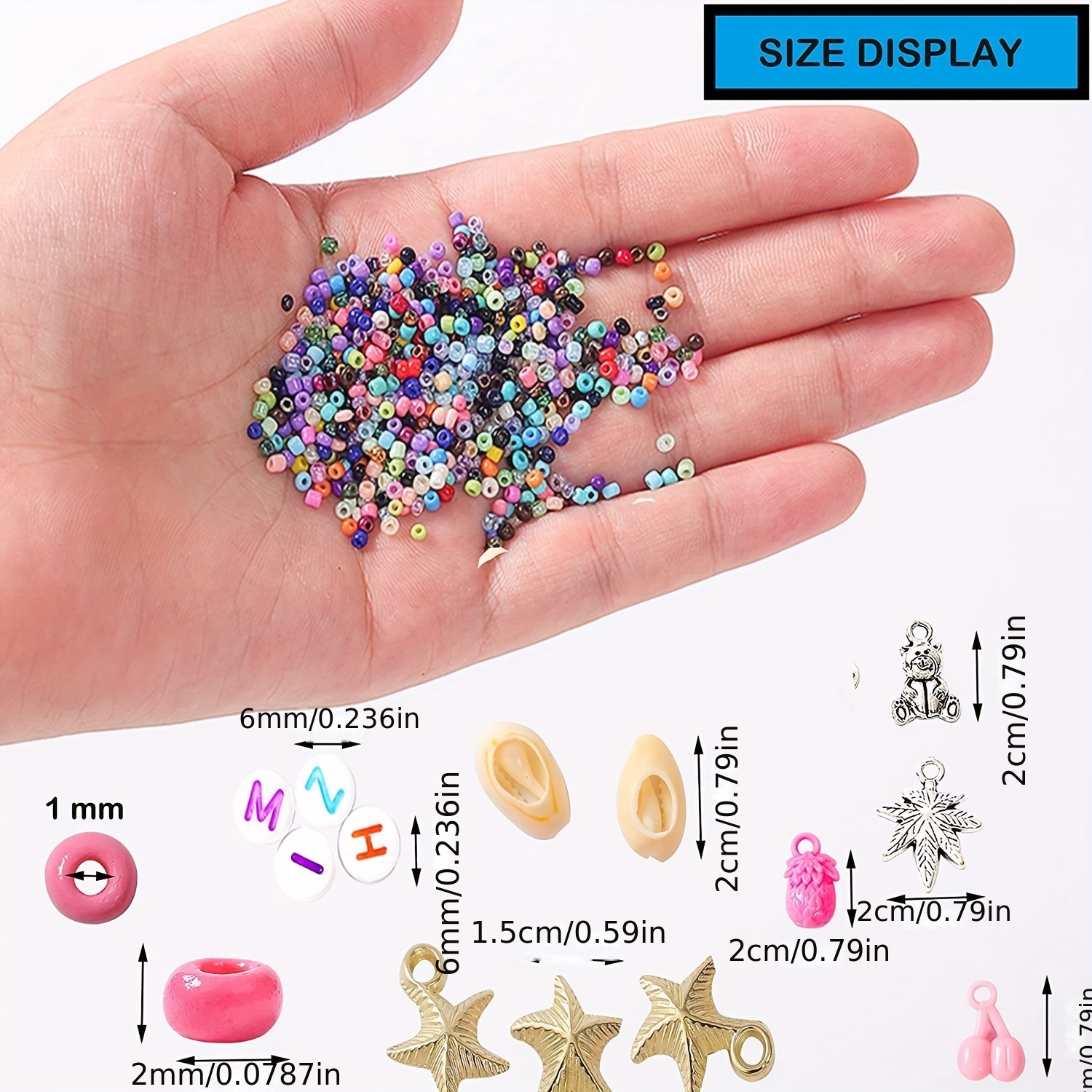 550pcs+diy bead jewelry making kit for
