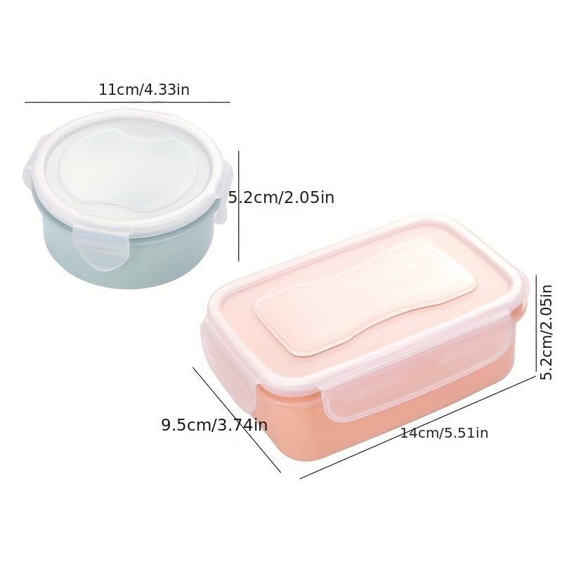 Mini food crisper, rectangular plastic storage box, small lunch box,  kitchen lunch box, refrigerator sealed box