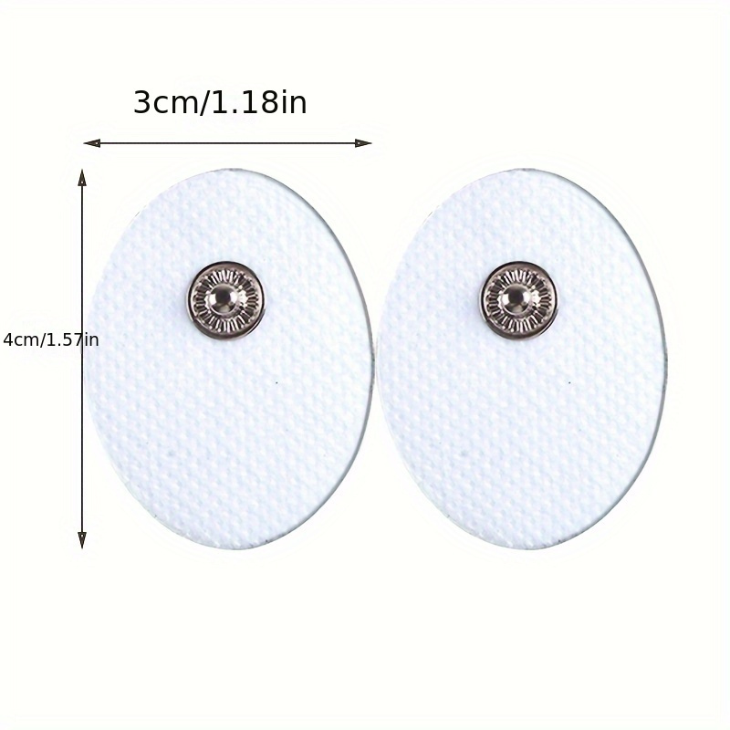 Electrode Pads, Conductive Gel Pad, White Mini Button Massage Pads