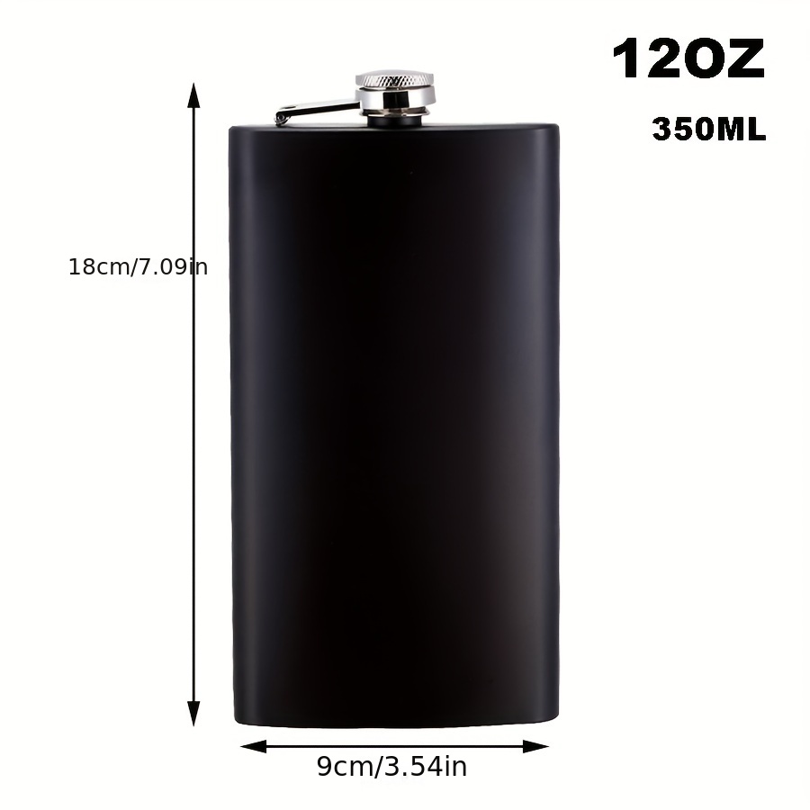 1pc 4/5/7/8/10/12oz Stainless Steel Hip Flask, Alcohol Whiskey Flask Wine Jug, Home Kitchen Outdoor Supplies