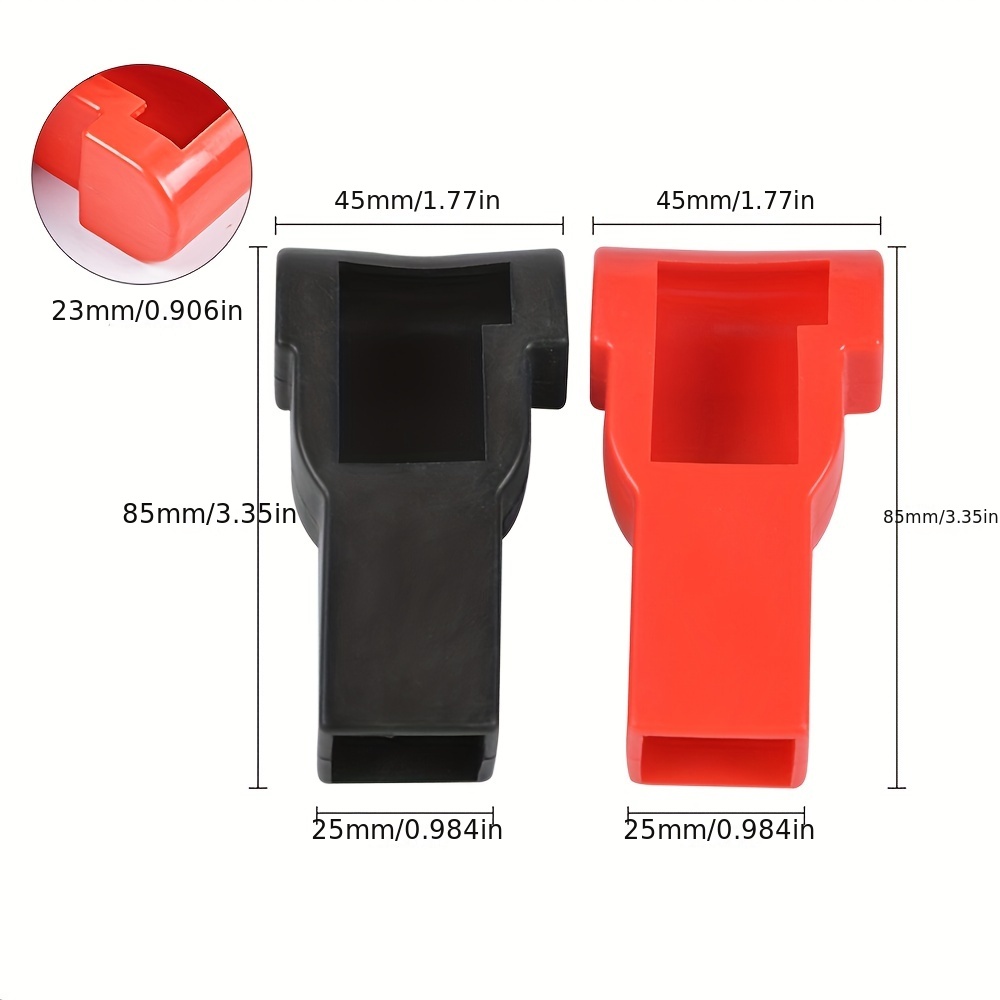 Couvercle De Protection Pour Pôle De Batterie De Voiture, 2 Pièces, Pôle  Positif Et Négatif, Couvercle De Protection Pour Tête De Pile De Batterie