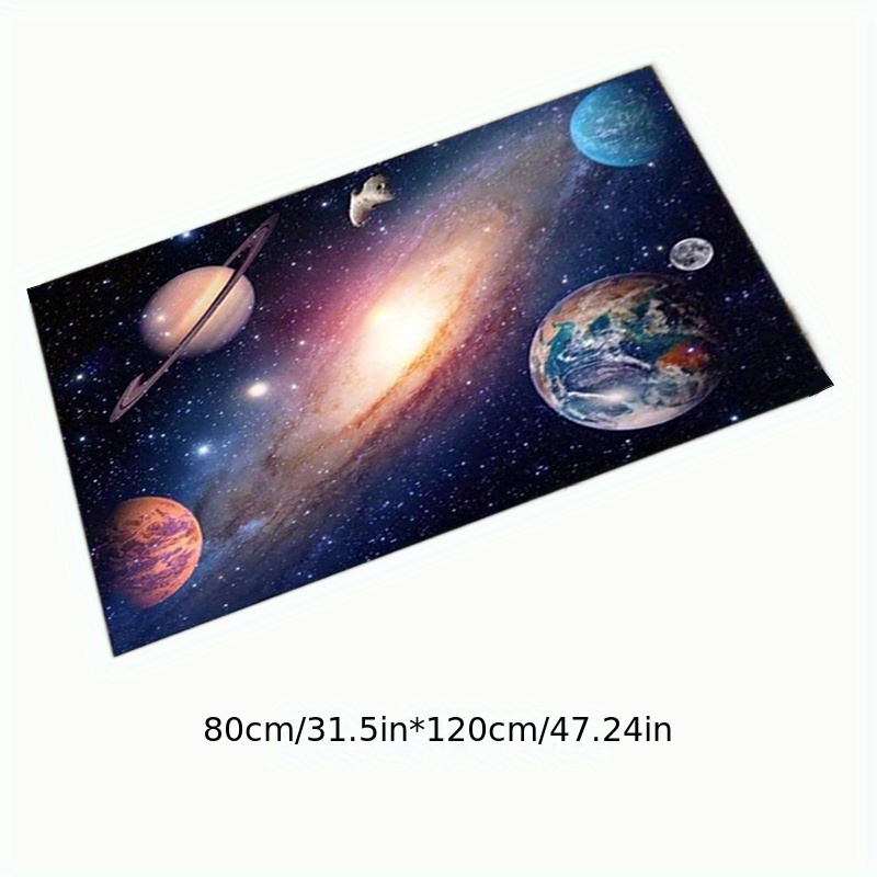 Universe Nebula Sky Kitchen Rug 3d Modern Style Living Room Carpet