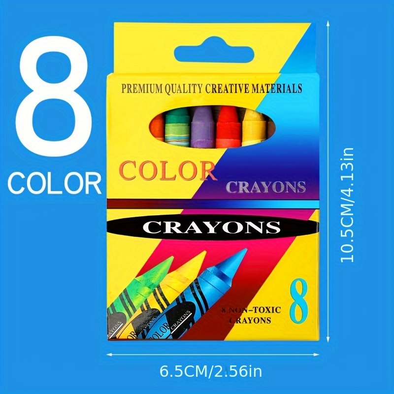 Crayons Creative Cartoon 8/12 Colors Drawing Non-Toxic Oil Pastels